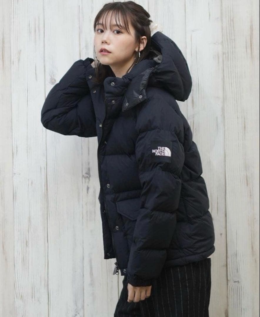 ザノースフェイス ダウン キャンプシエラショートNDW92230 希少S 黒