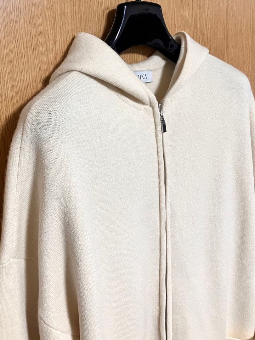 美品　ネミカ　2way カーディガン　ニット　レッキスラビットファー　アウター