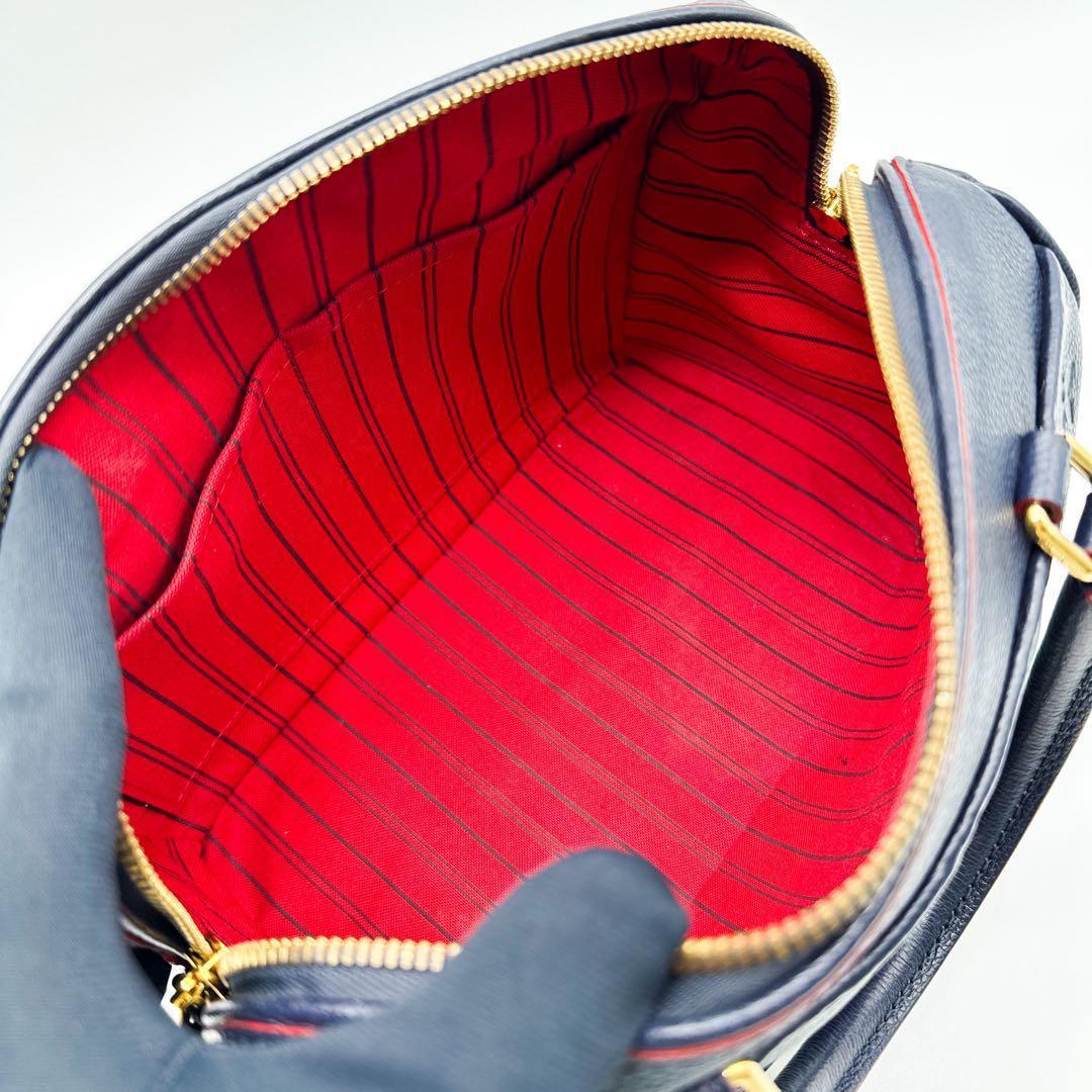 ルイヴィトン モノグラム アンプラント スピーディ 25 紺 ショルダーバッグ