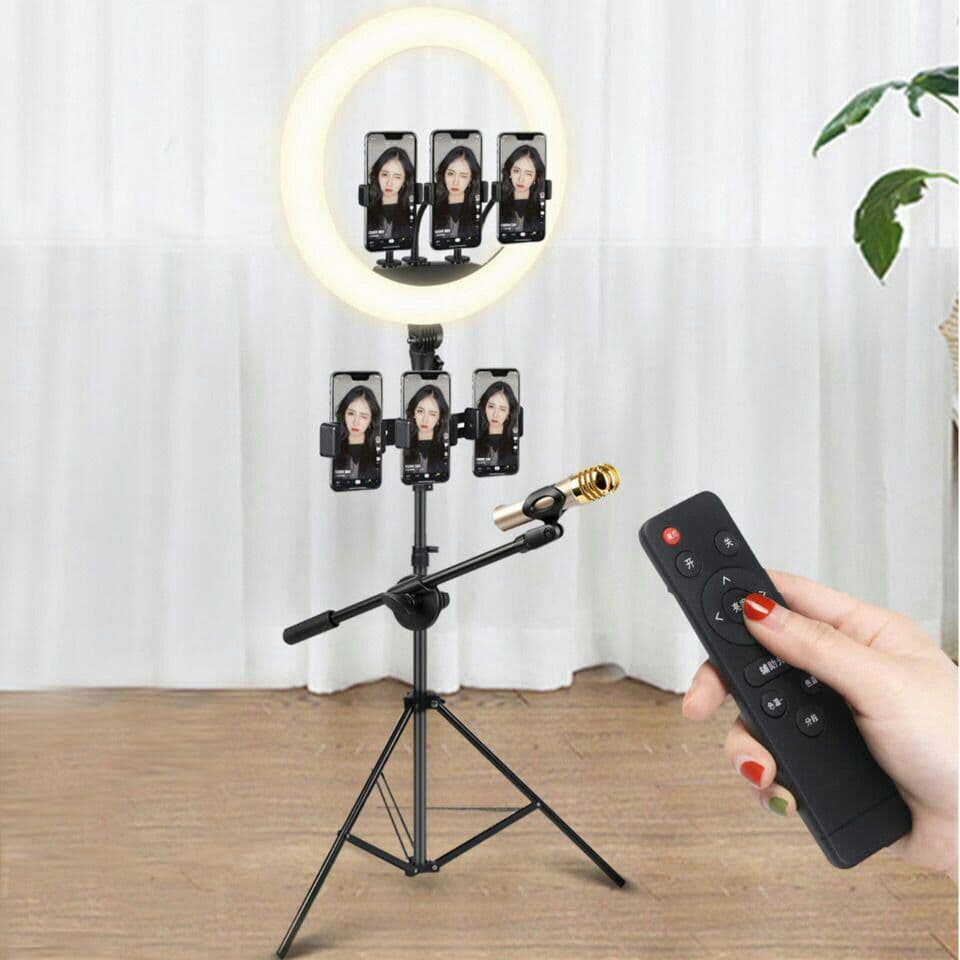 2021年2021 LED リングライト 自撮り 高安定性}1