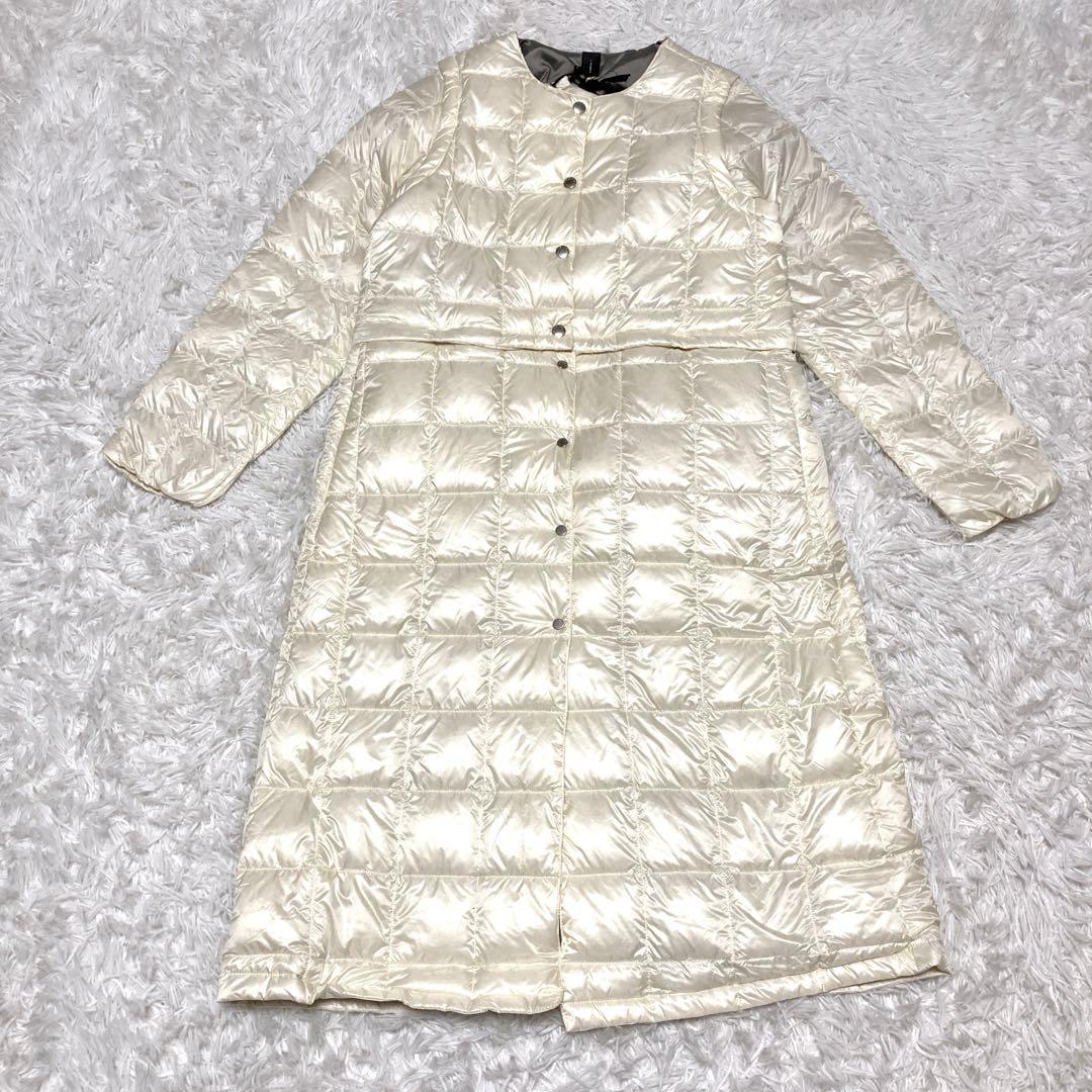 【新品タグ】TAION EXTRA ボレロダウンセット ロングダウン　白　L