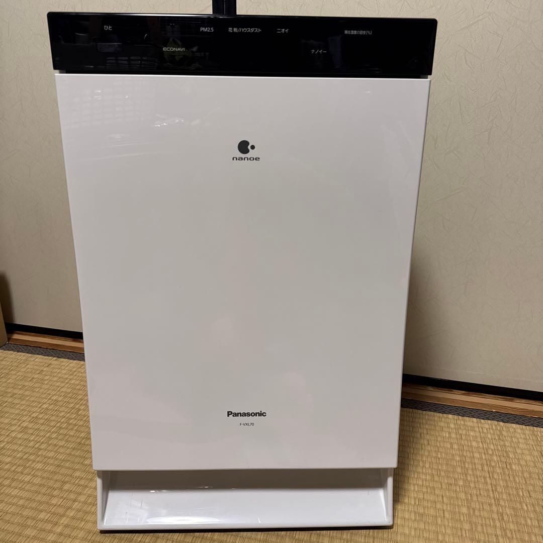 【清掃済】【完動品】Panasonic 加湿空気清浄機　ナノイー　F-VXL70