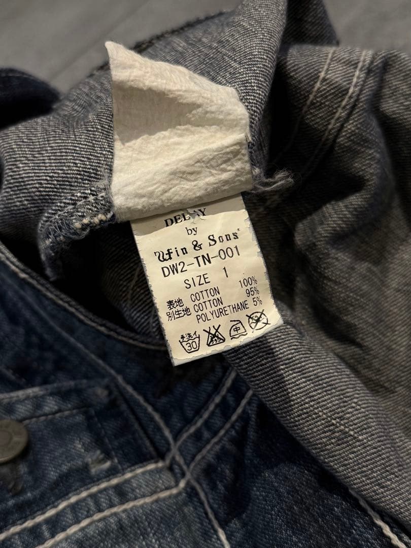 DELAY BY WIN&SONS オールインワン　サイズ1 デニムつなぎ
