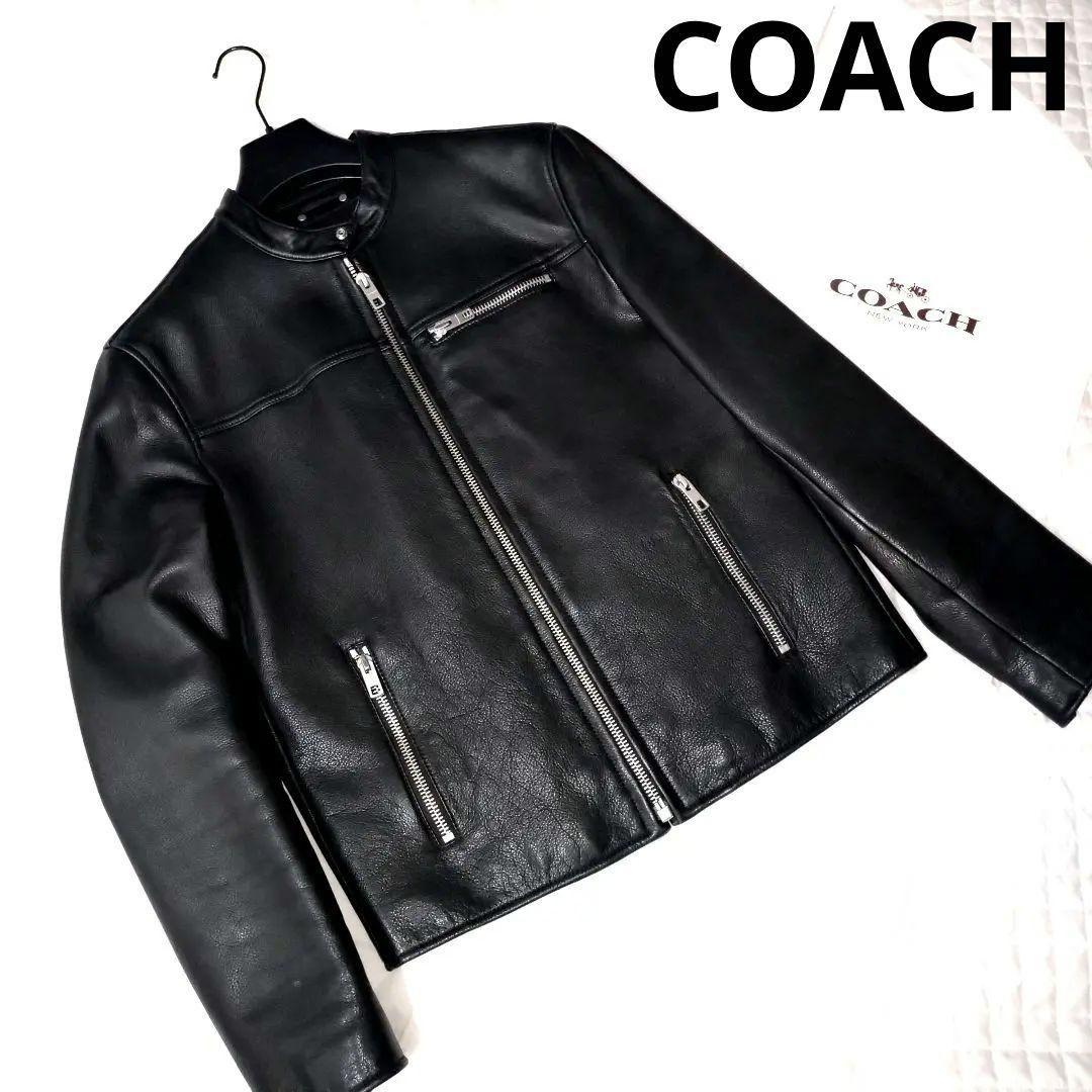 ✨美品✨COACH　シングルライダース　本革　レディース Lサイズ相当