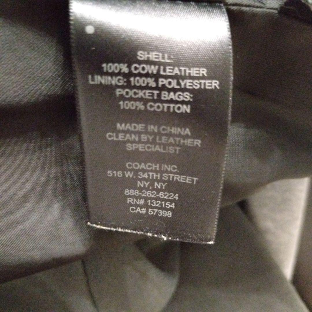 ✨美品✨COACH　シングルライダース　本革　レディース Lサイズ相当