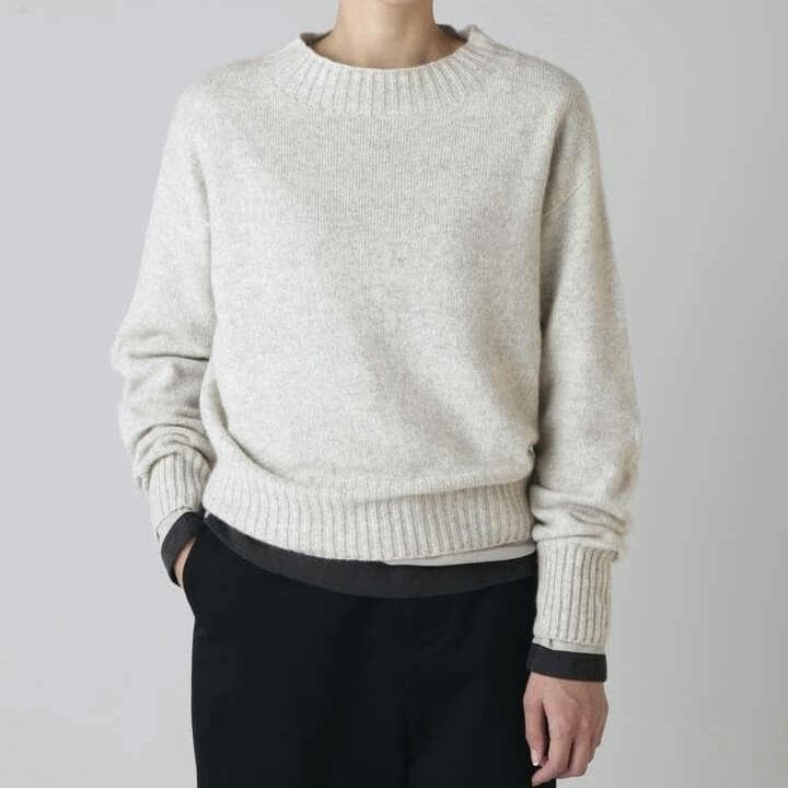 マーガレットハウエル TWISTED CASHMERE WOOL 長袖 グレー