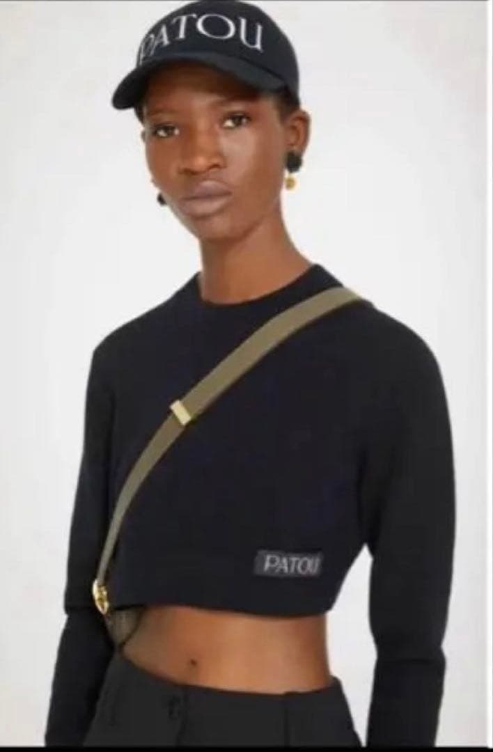 PATOU*ウール＆カシミアニットクロップドトップス　XS