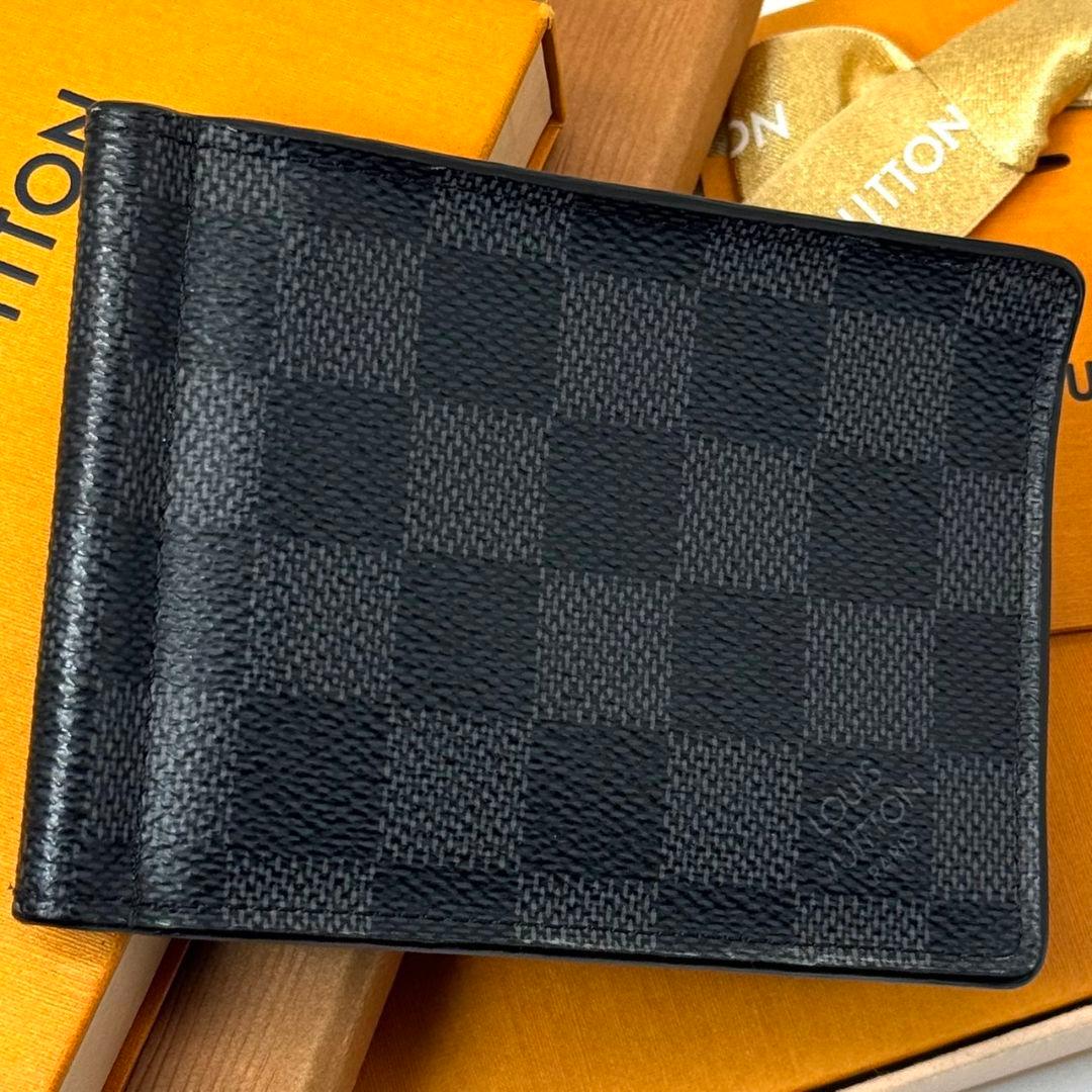 ルイヴィトン ダミエグラフィット ポルトフォイユ パンス マネークリップ 財布