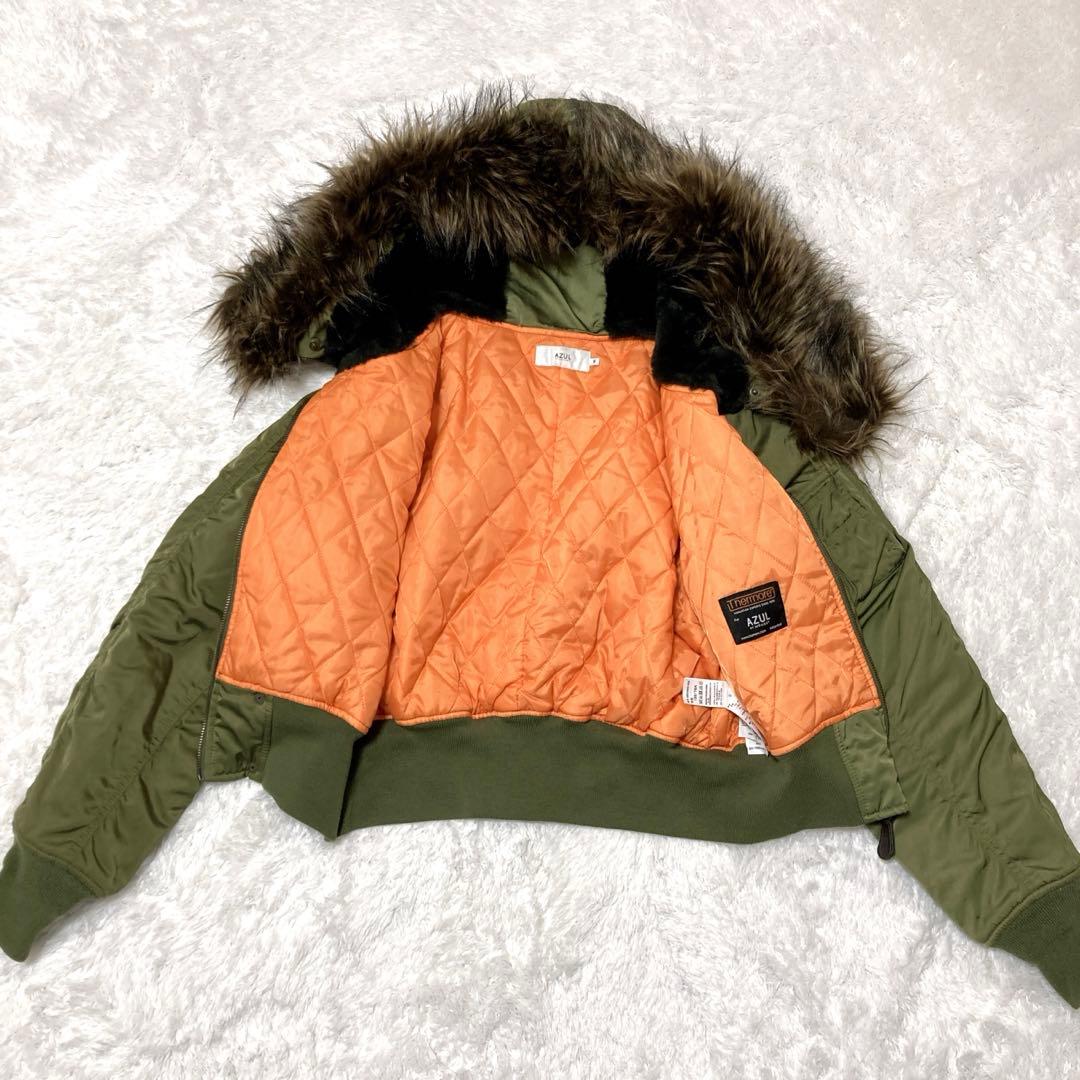 完売 AZUL by moussy オリーブグリーン N-2B サイズS Y2K