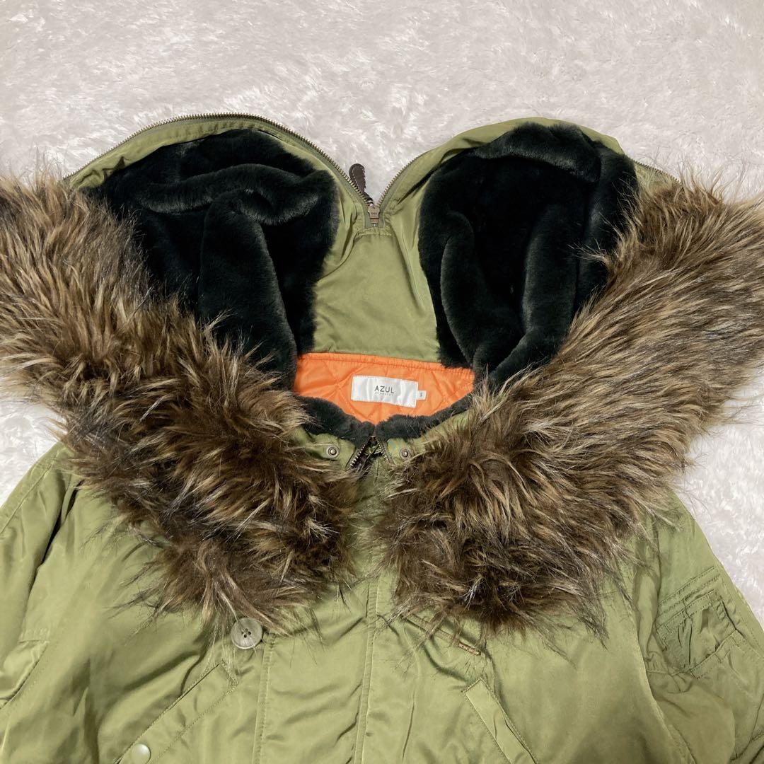 完売 AZUL by moussy オリーブグリーン N-2B サイズS Y2K