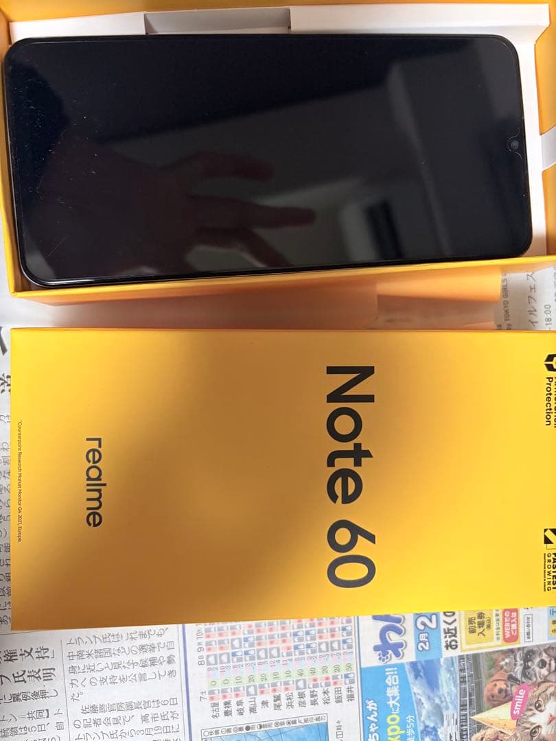 realme Note 60 青色 未使用 本体