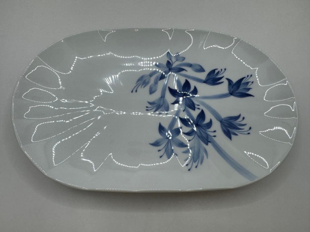 新品 ロイヤルコペンハーゲン ブロムスト プレート ホスタ オーバルディッシュ