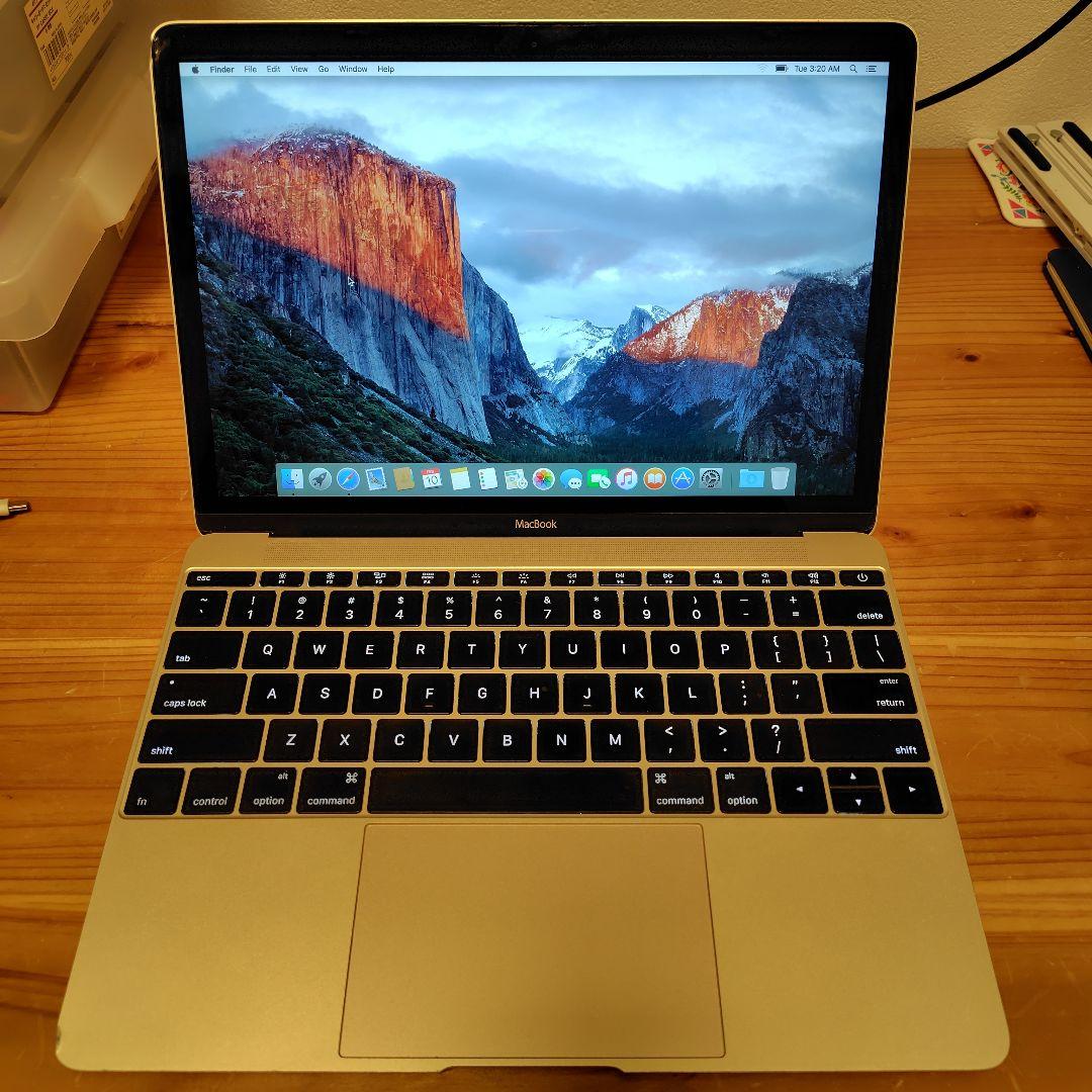 MacBook 12インチ 2015 US配列 メモリ8GB HDD256GB