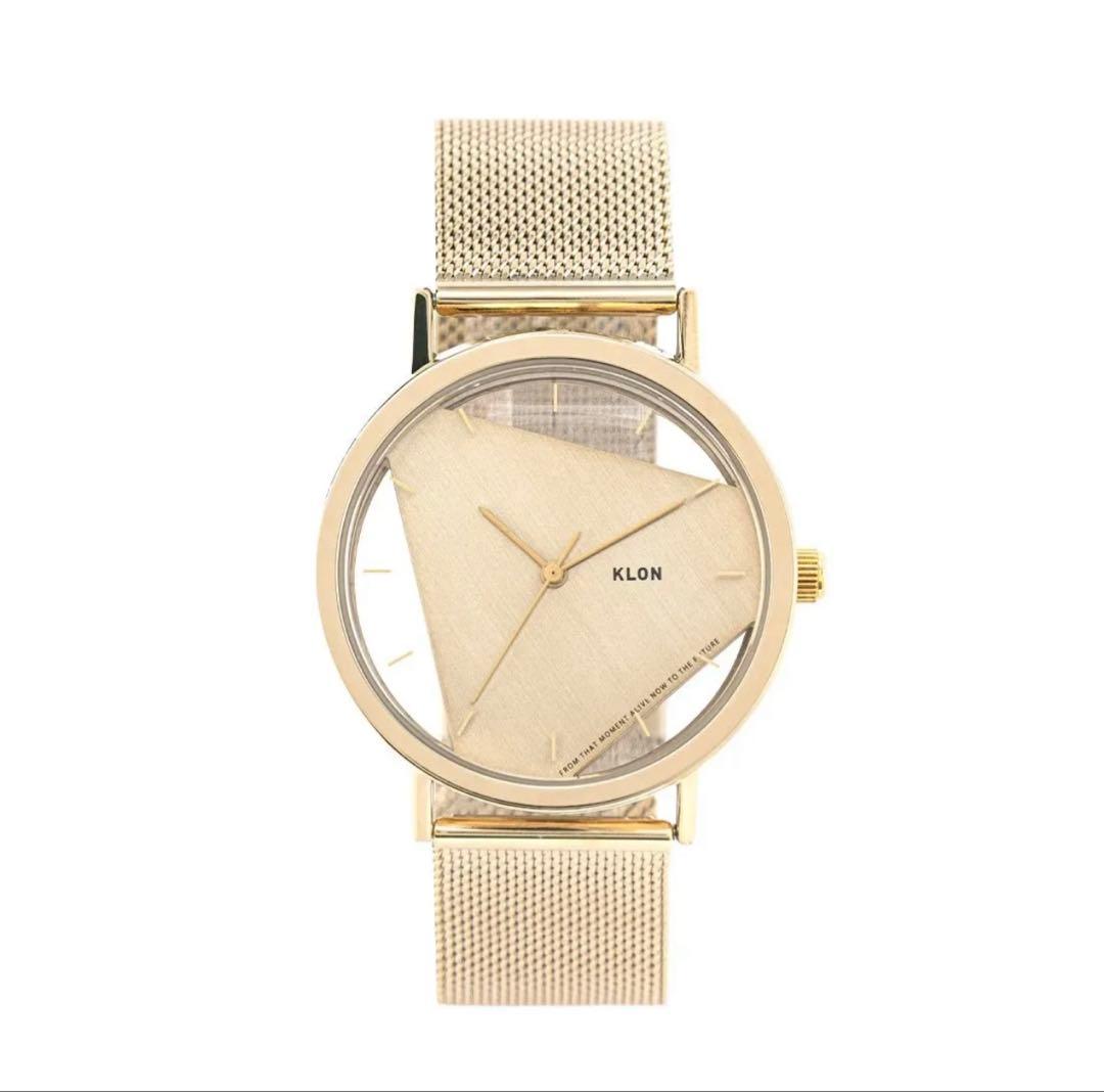 KLON 腕時計　クリアウォッチ スケルトン ゴールド