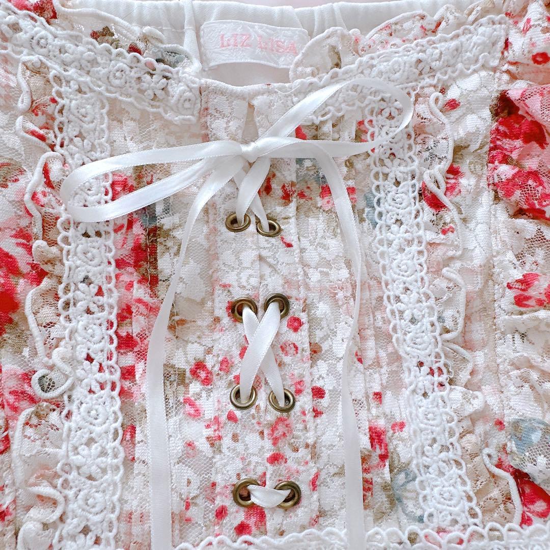 LIZLISA✨姫カジ 姫ギャル 平成 当時物 y2k レース 花柄 ワンピース