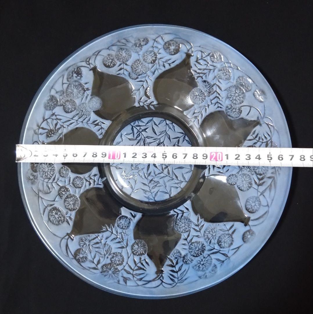 ルネ　ラリック　R LALIQUE 雛菊文　パチネ彩色　飾り皿　美品