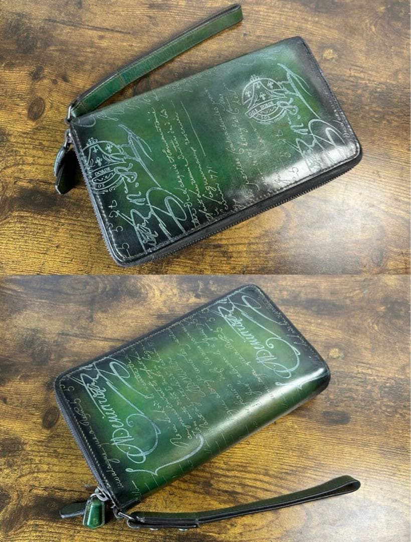 希少 34.2万 Berluti タリ マキシウォレット　クラッチバッグ　長財布