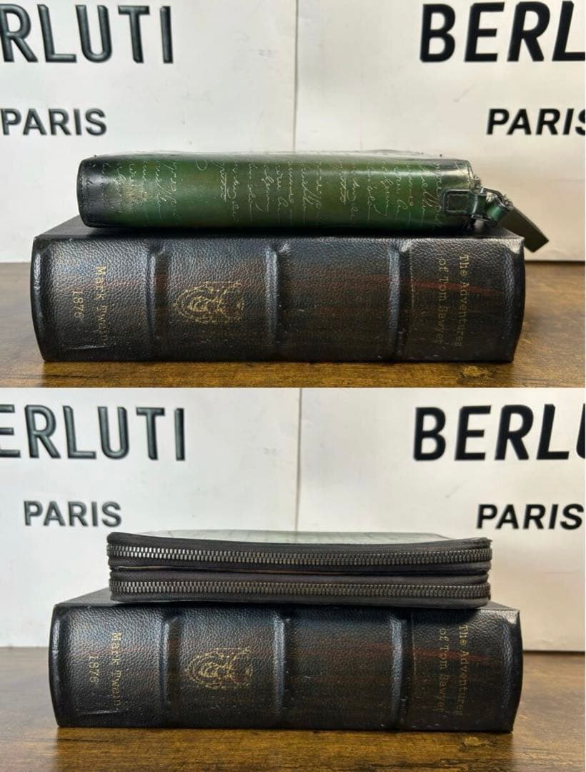 希少 34.2万 Berluti タリ マキシウォレット　クラッチバッグ　長財布