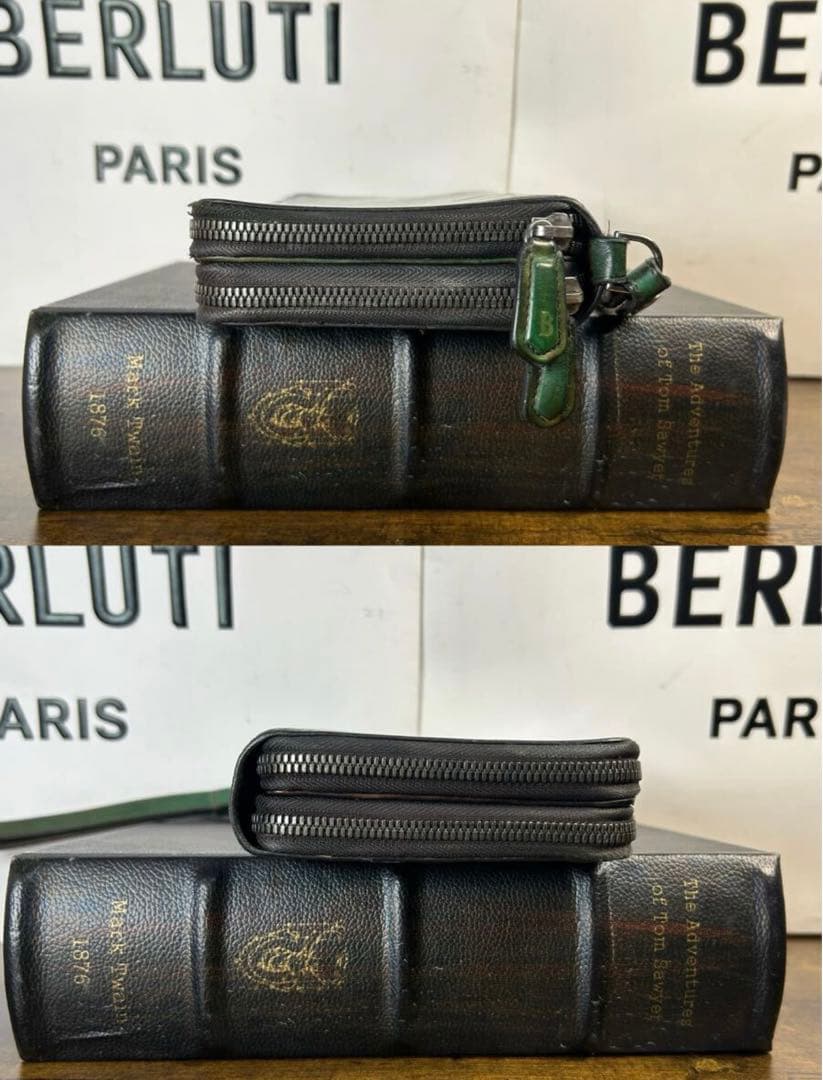 希少 34.2万 Berluti タリ マキシウォレット　クラッチバッグ　長財布