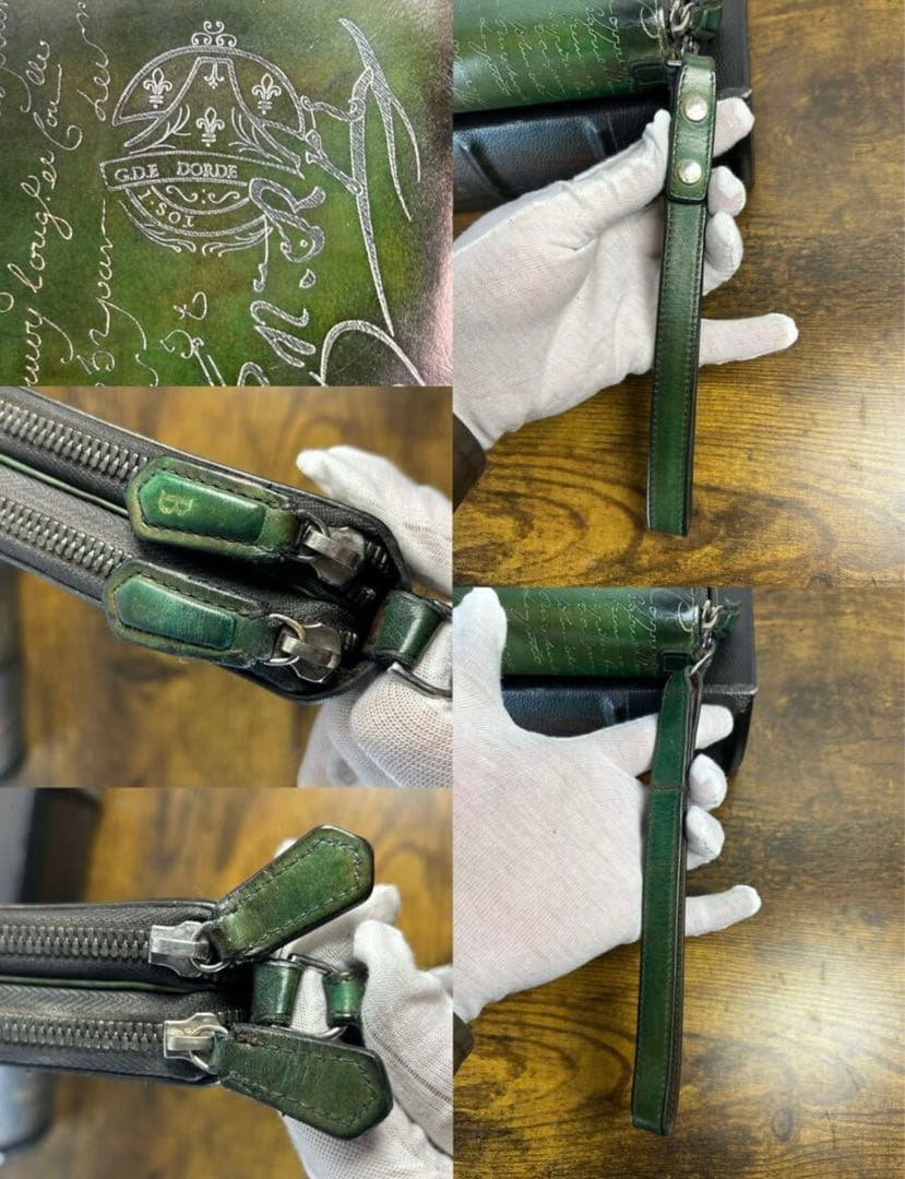 希少 34.2万 Berluti タリ マキシウォレット　クラッチバッグ　長財布