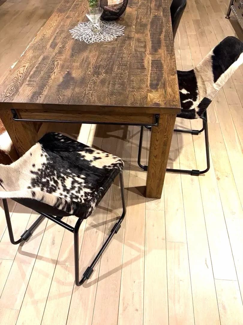 牛革ハラコの椅子2脚セット！最終値下げ