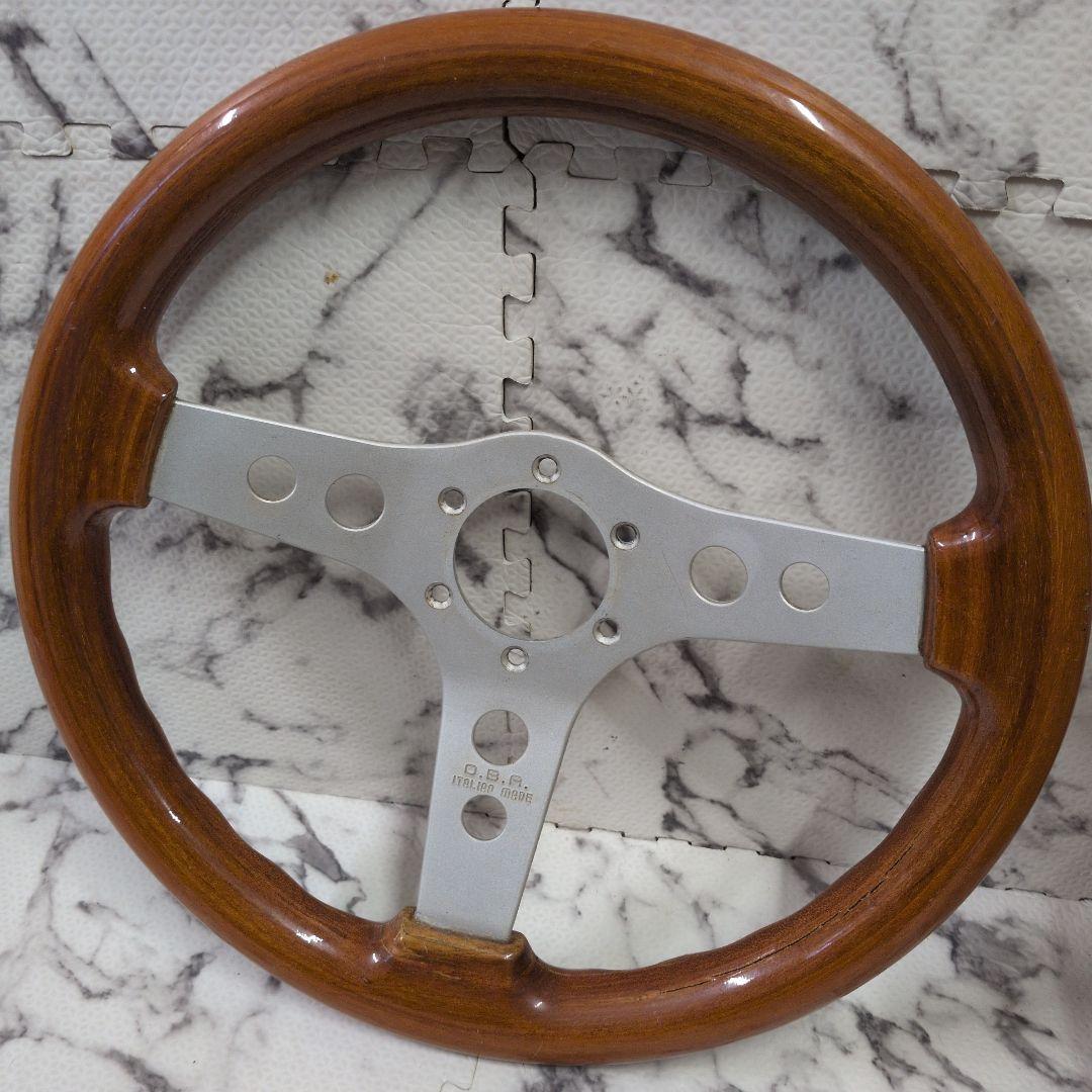 O.B.A ウッドステアリング　当時物
