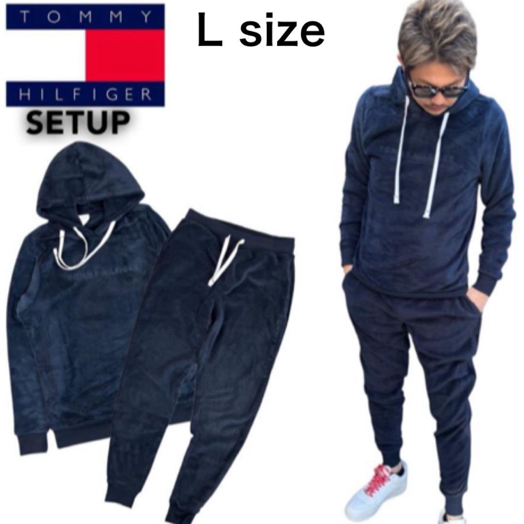 トミーヒルフィガー セットアップ ボア 09T4533/4534 ネイビー　L