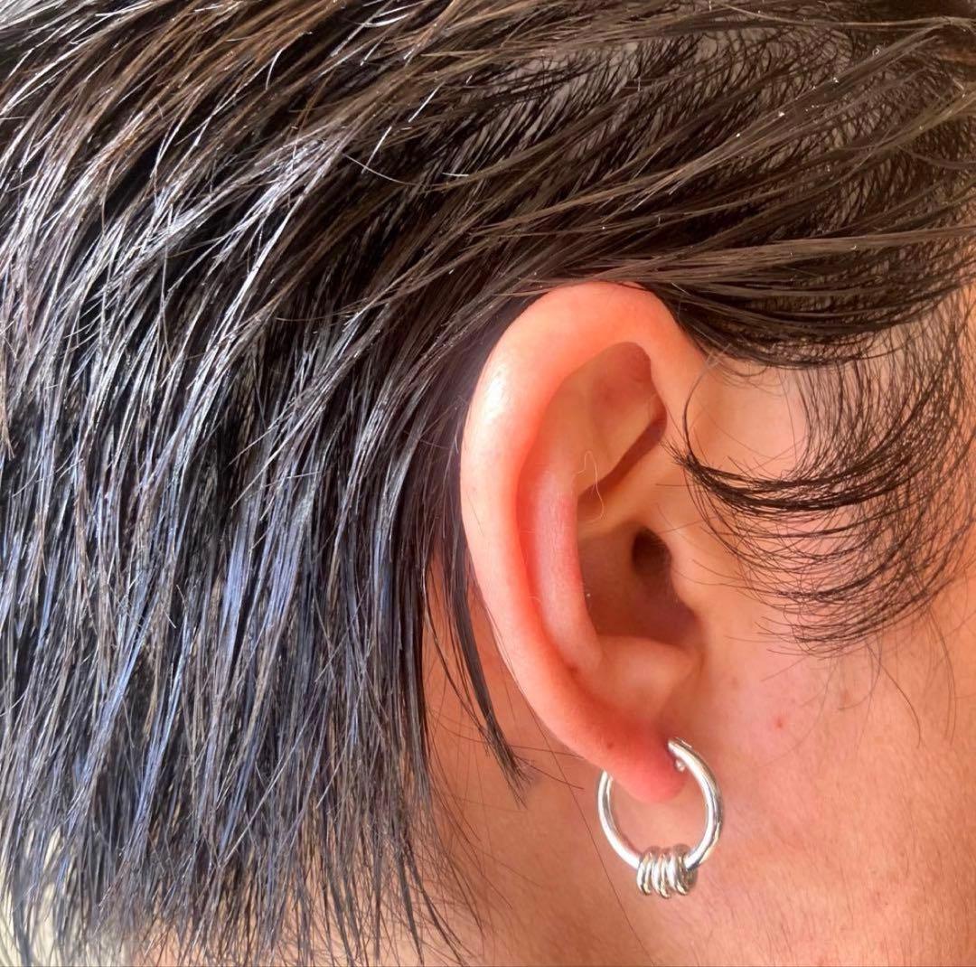 両耳　ハンドメイド　シルバー925 16mm スピネリキルコリン風ピアス