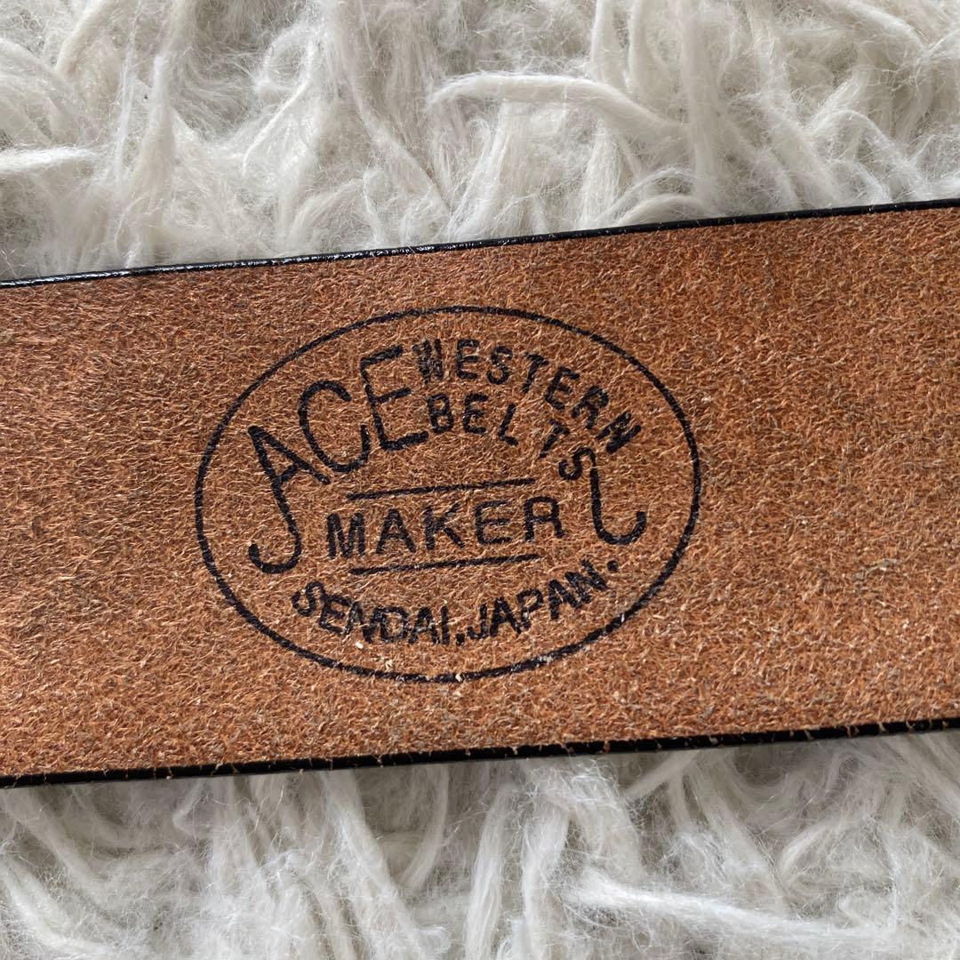 eight希少　ACE WESTERN BELTS ブラック