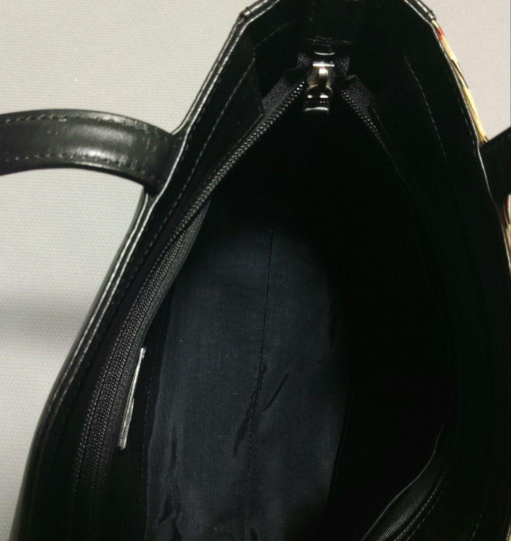 BURBERRY ノバチェック柄トリム ハンドバッグ　バーバリー