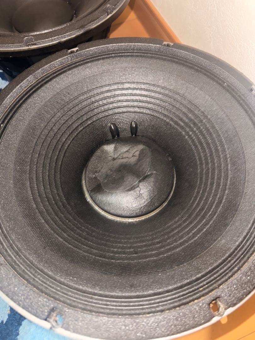スピーカー 直径約30cm コーン凹み