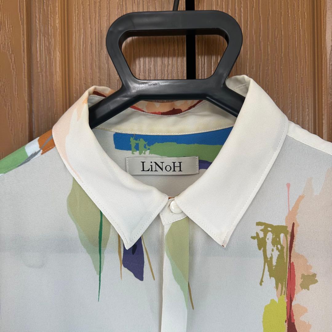 LiNoH リノー　ミスチル桜井和寿着 シャツ 多色模様 長袖シャツ サイズ2