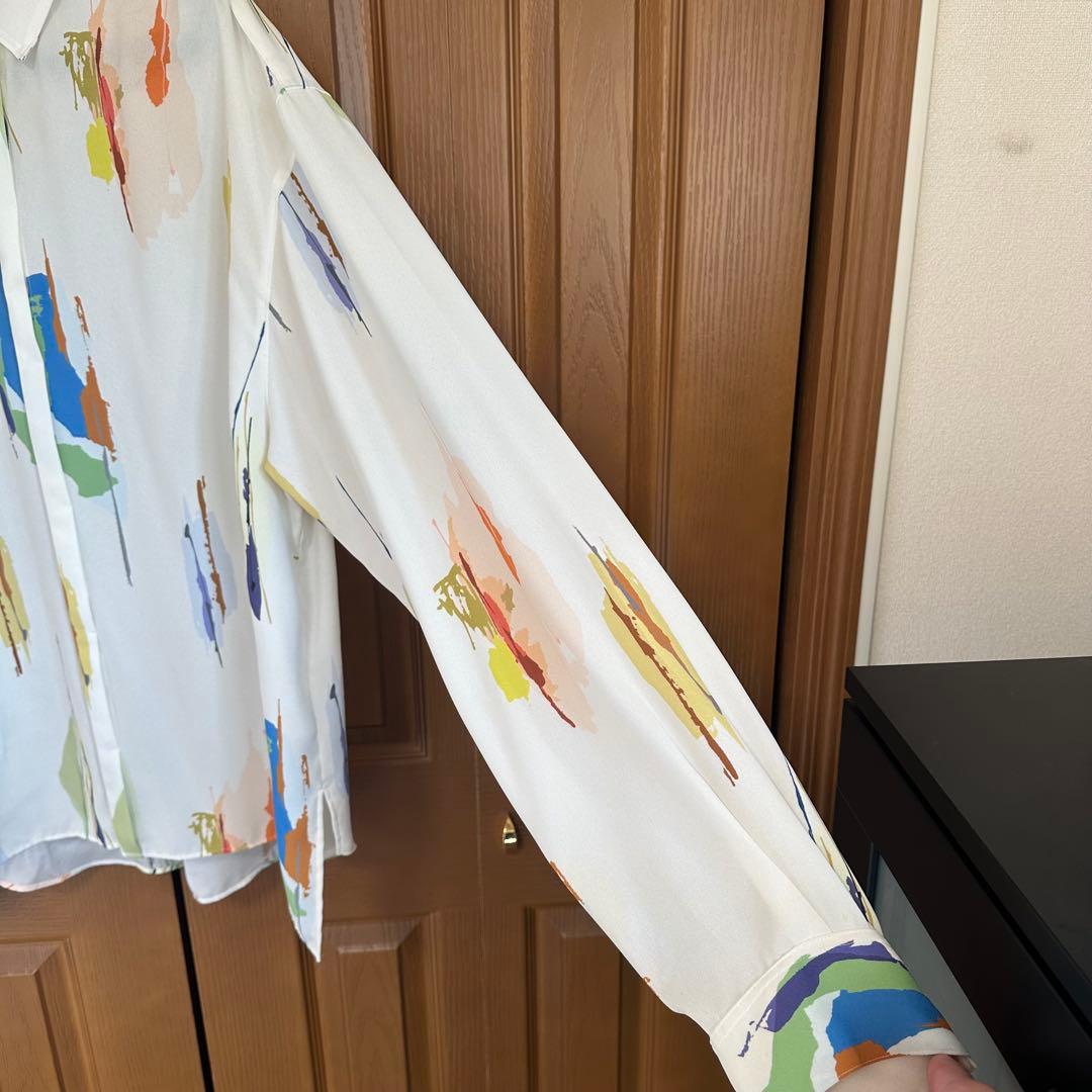 LiNoH リノー　ミスチル桜井和寿着 シャツ 多色模様 長袖シャツ サイズ2