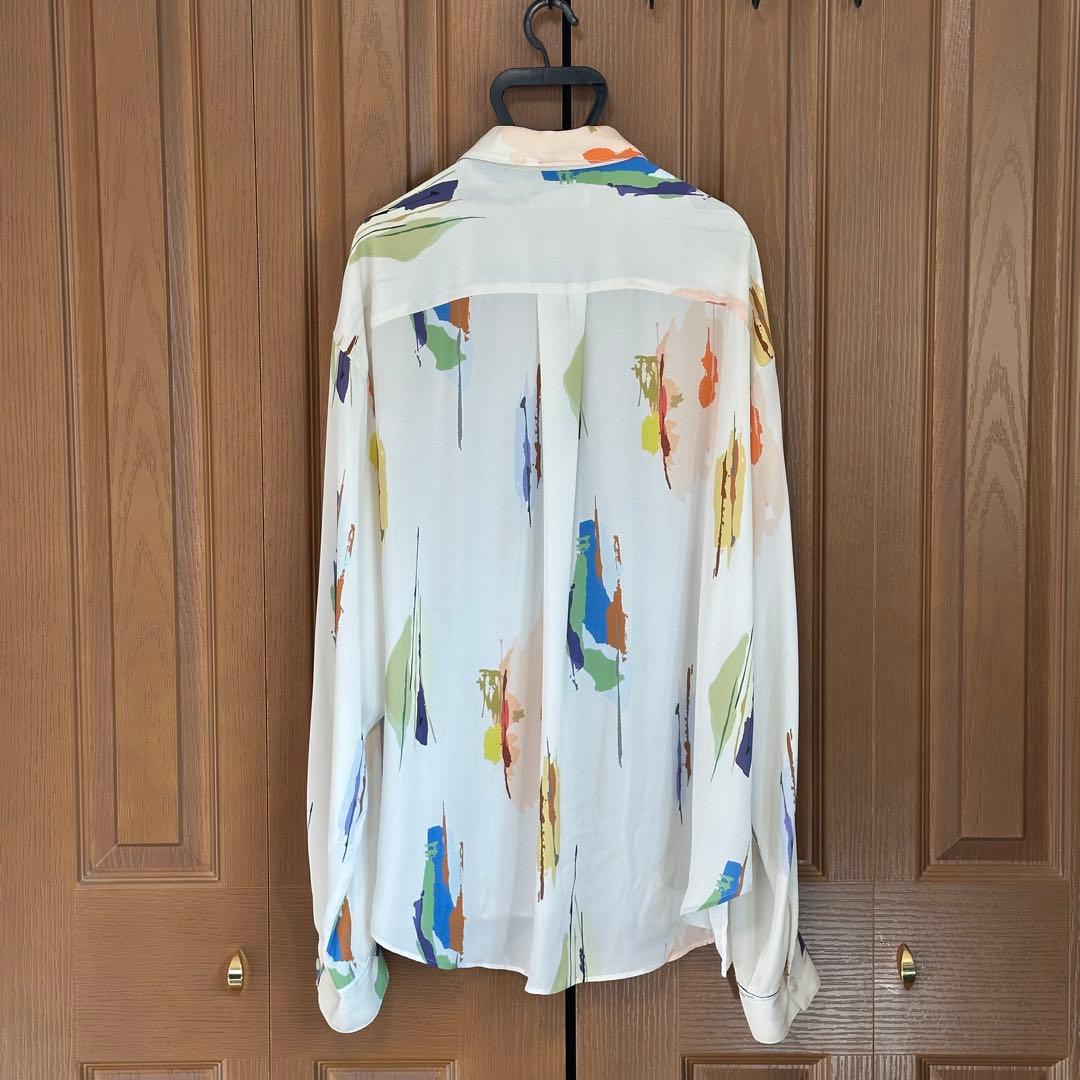 LiNoH リノー　ミスチル桜井和寿着 シャツ 多色模様 長袖シャツ サイズ2