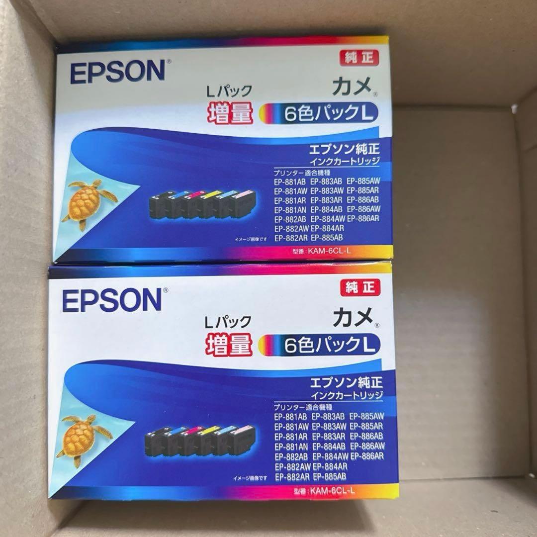 エプソン 純正 インクカートリッジ カメKAM-6CL-L6色パック増量（2個）
