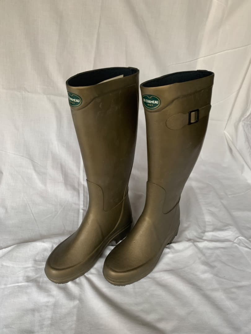 【目立った傷や汚れナシ】 LE CHAMEAU　ゴム長靴　約24cm
