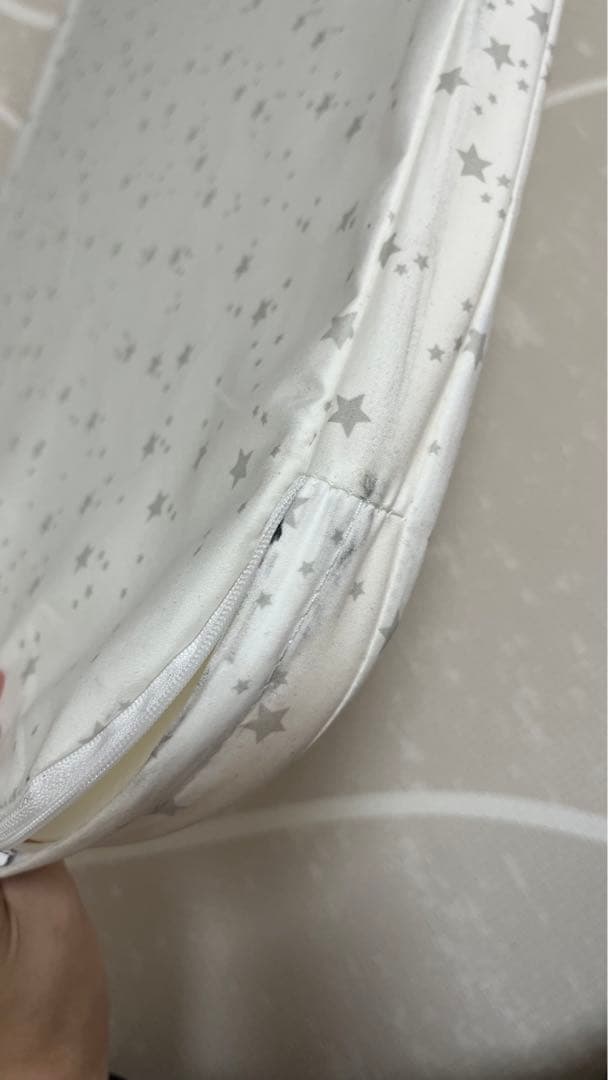 HZDMJ ベビーベッド　グレー　蚊帳なし