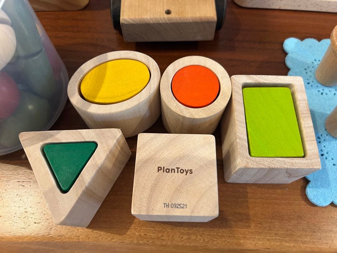 木の玩具まとめ売り　木製14点セットボーネルンド　PlanToys nic社など