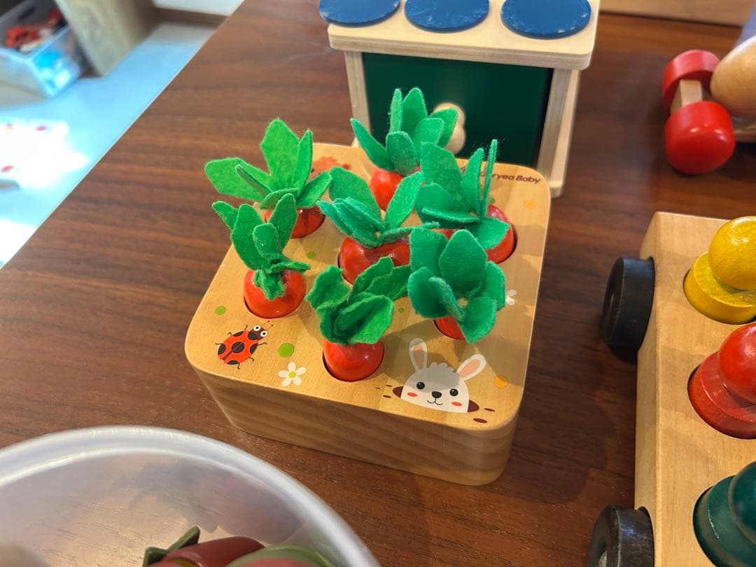 木の玩具まとめ売り　木製14点セットボーネルンド　PlanToys nic社など