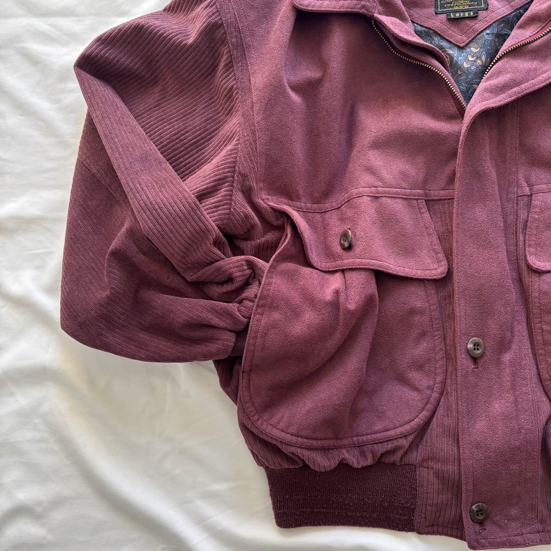 90’s vintage スエード調ブルゾン 短丈 アメカジ シティーボーイ