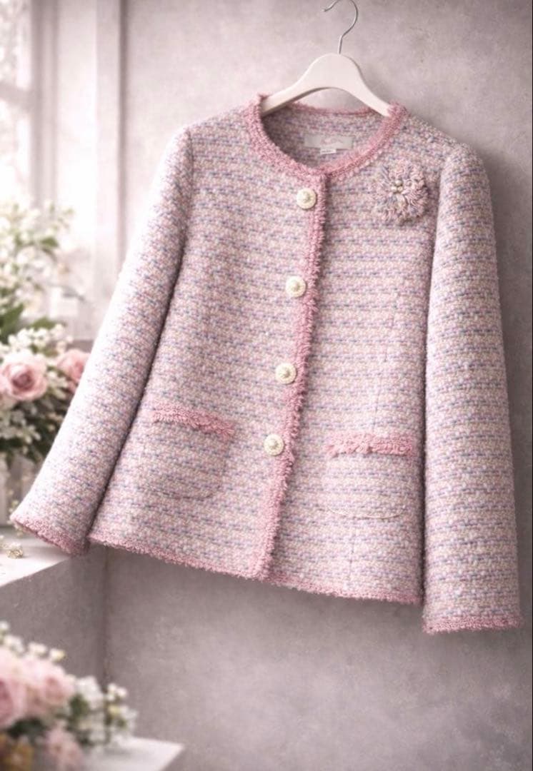 まとめ専用スーパービューティー❤︎ツイードジャケット&ライトダウンコート　44