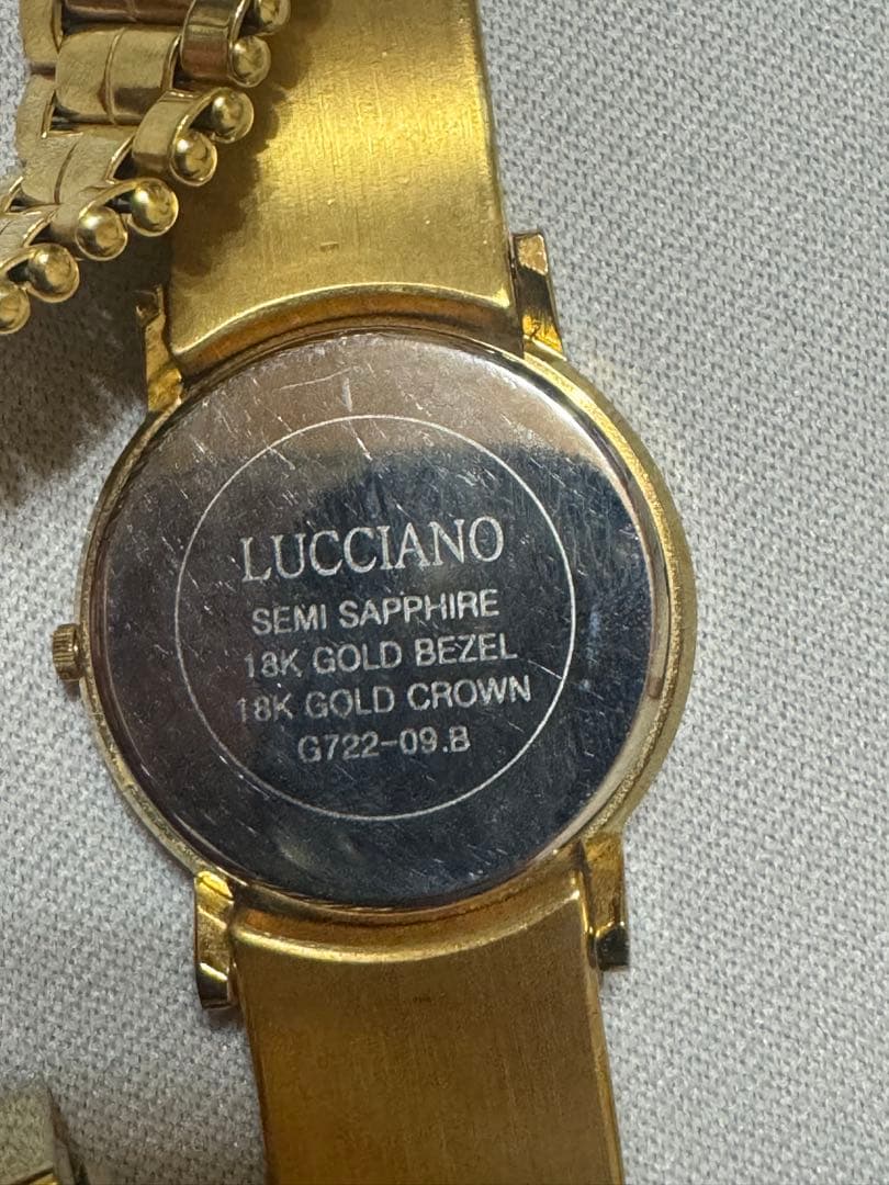 LUCCIANO 18Kゴールド時計 G722-09.B