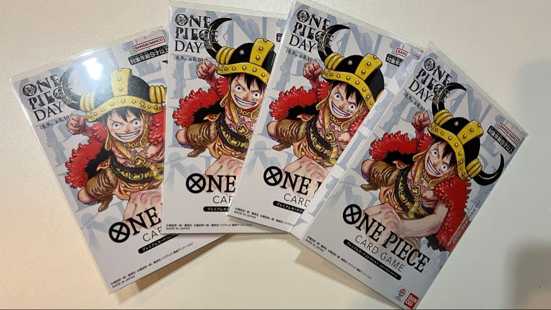 ONE PIECEカード プレミアムカードコレクション 新品未開封　4セット