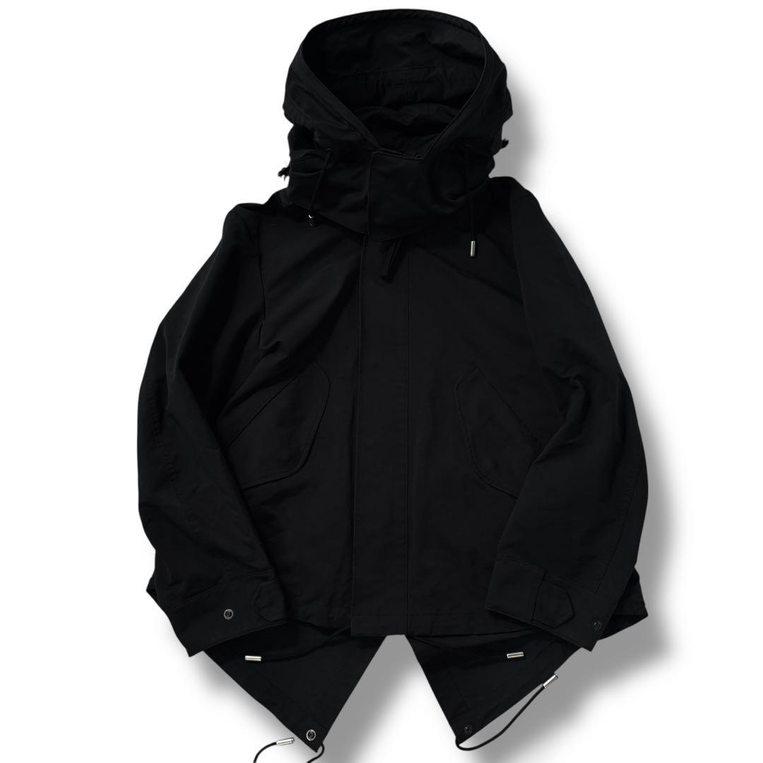 【極美品】THE RERACS　ザリラクス　モッズコート 黒　ブラック　L