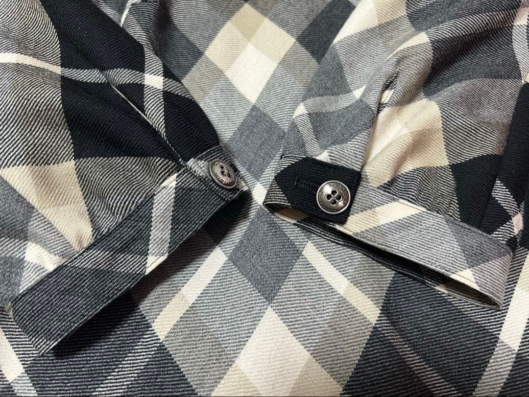 美品BURBERRYノバチェック ウール ワンピース 七分袖 36 色違い2点