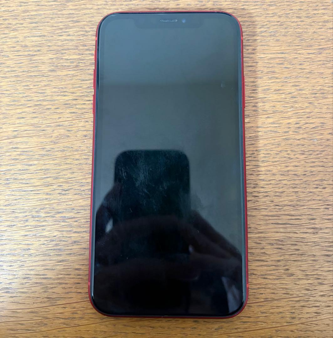 Apple iPhone XR (赤) ジャンク品　純正の箱付き