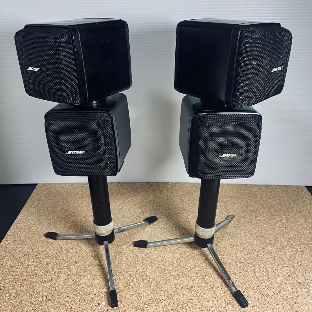 BOSEキューブスピーカーサテライトペア/501Z／専用スタンド2脚