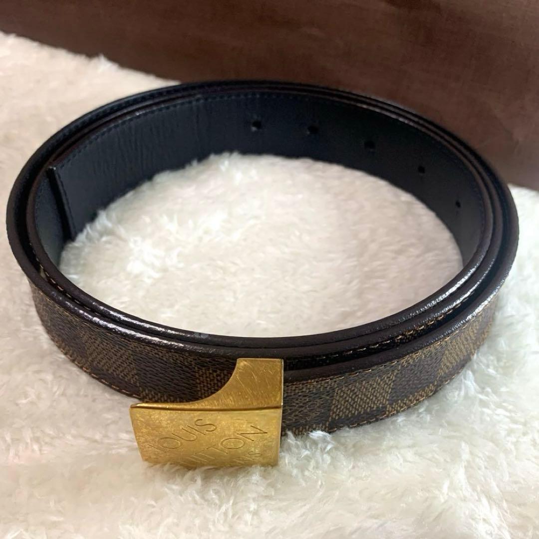 ルイヴィトン LOUIS VUITTON ダミエ サンチュール キャレ ベルト