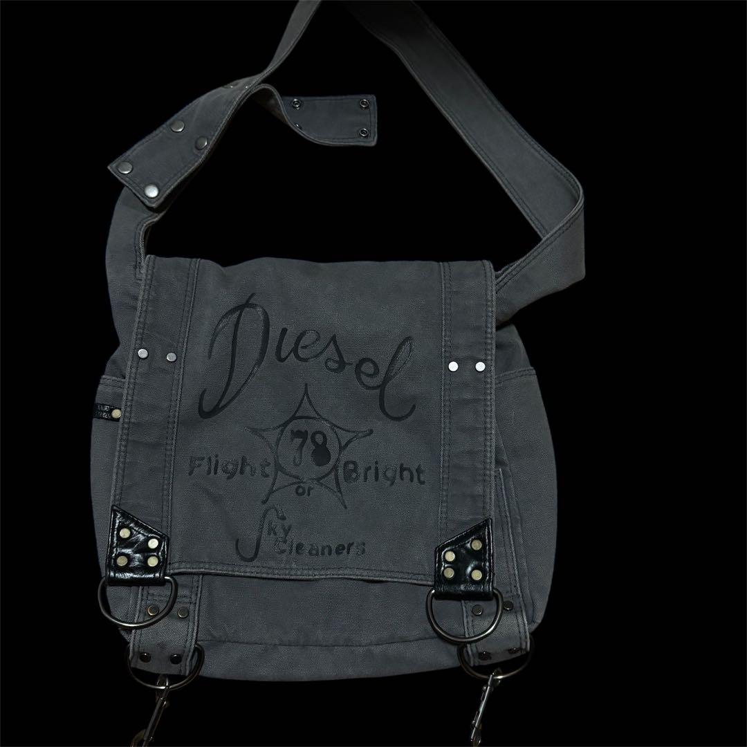 バッグ Archive Diesel grunge messenger bag y2k