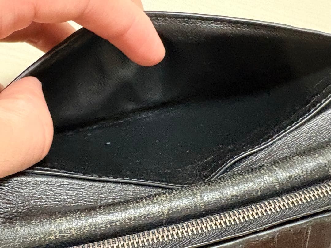 BALENCIAGA 長財布 グリーンロゴプリント